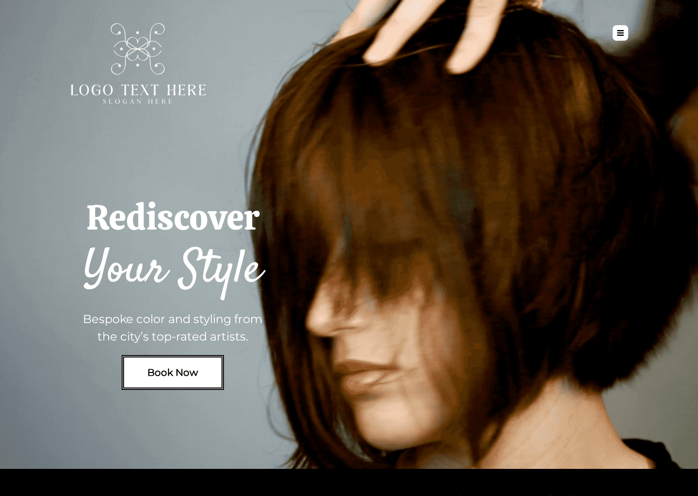 Hair Styling Salon Website Preview