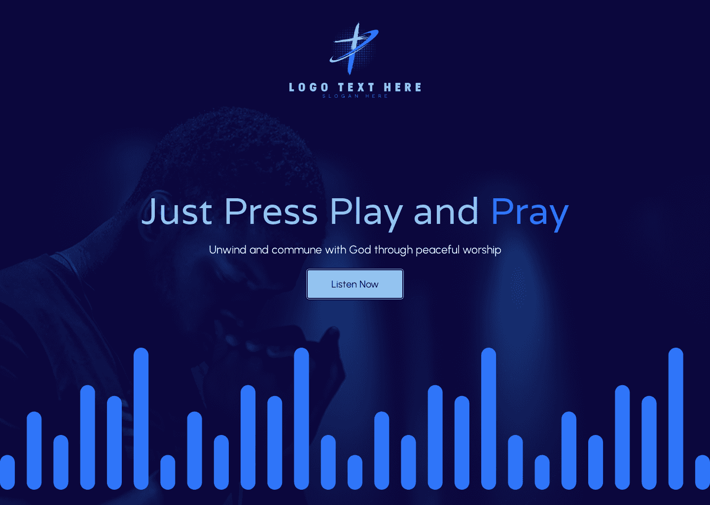 Faith Music Playlist Website Preview