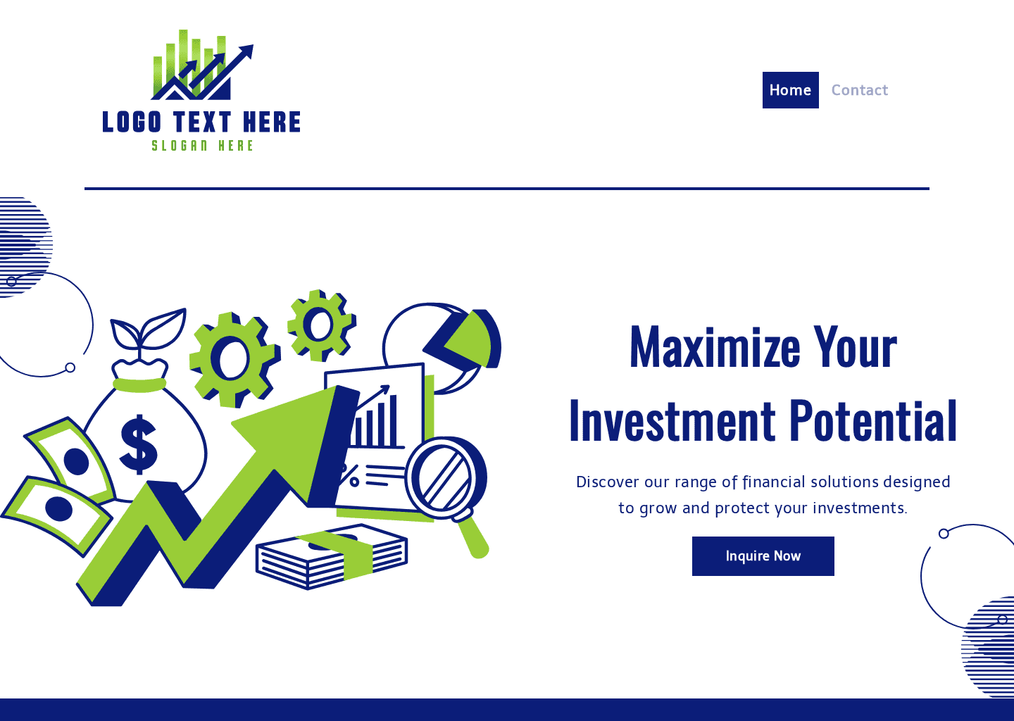 Investment Finance Solution Website Preview