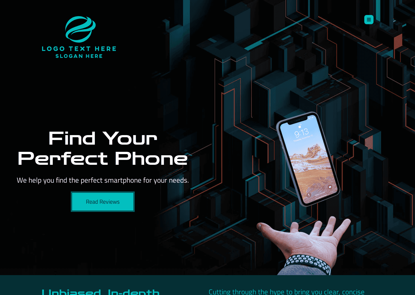 Smartphone Gadget Review Website Preview