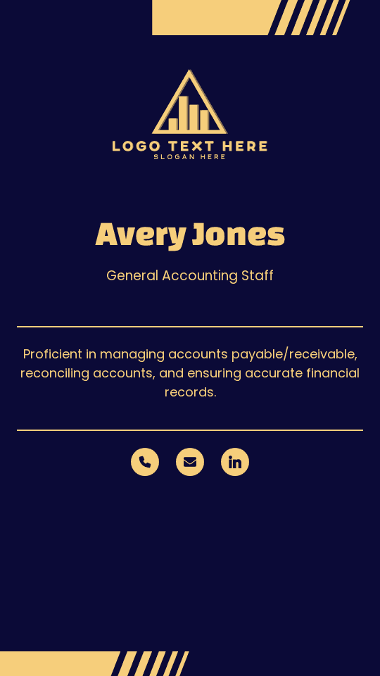 General Accounting Staff Digital Business Card Preview