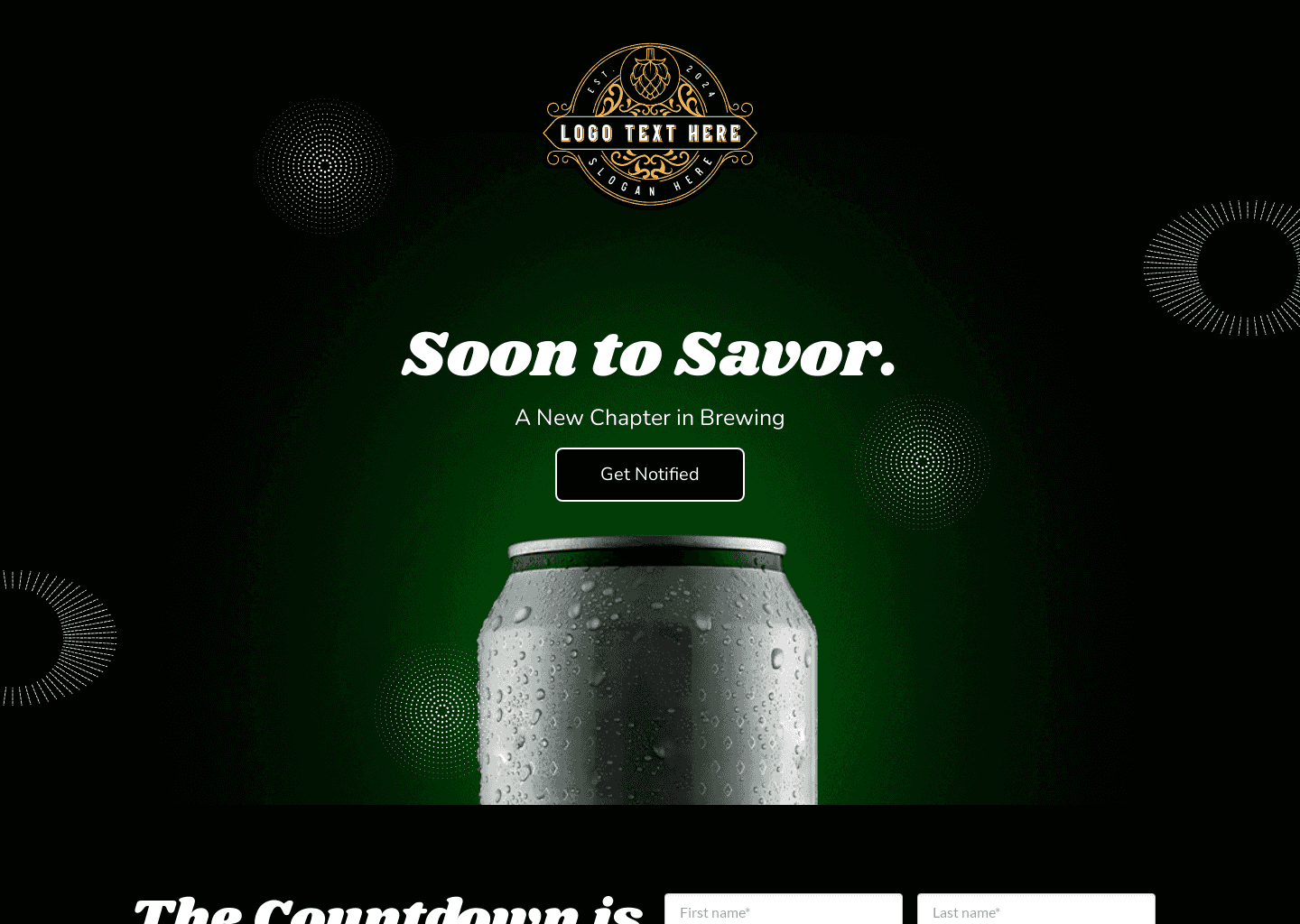 Craft Beer Launch Website Preview