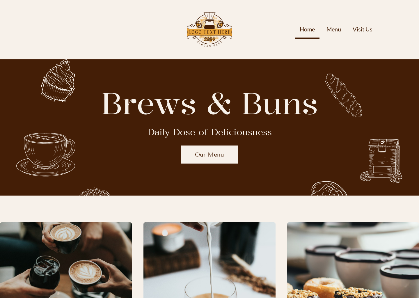 Cozy Neighbor Cafe Website Builder Image Preview