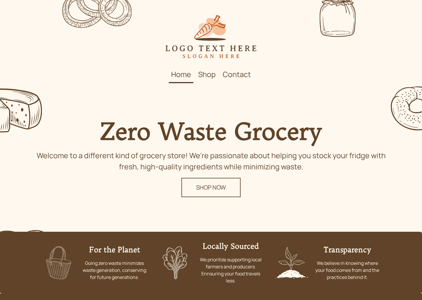 Online Grocery Website Preview