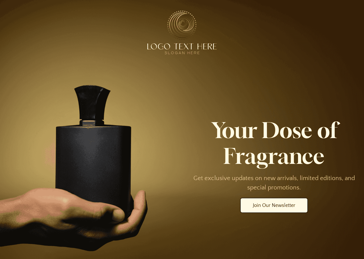 Beauty Perfume Newsletter Website Preview