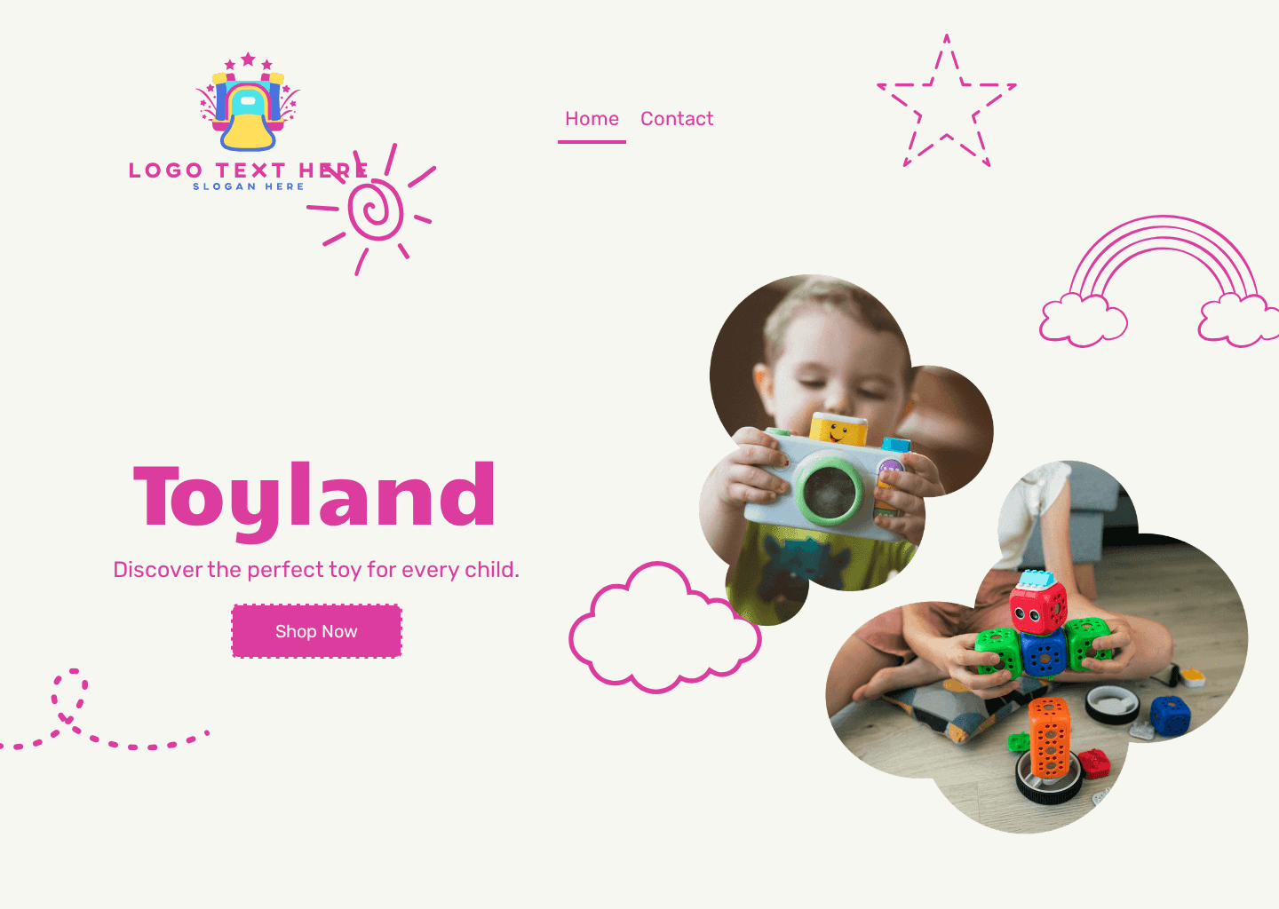 Kids Toy Store Website Preview