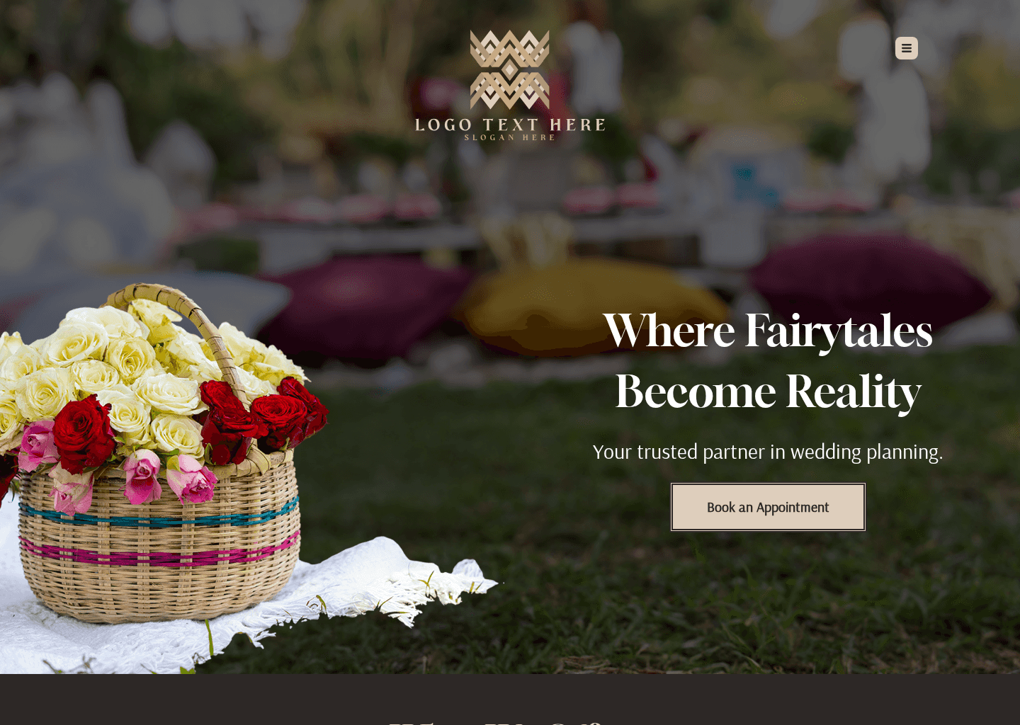 Wedding Events Planner Website Preview