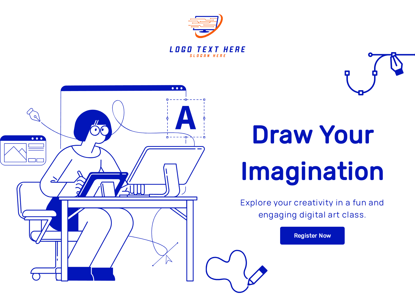 Digital Art Class Website Preview