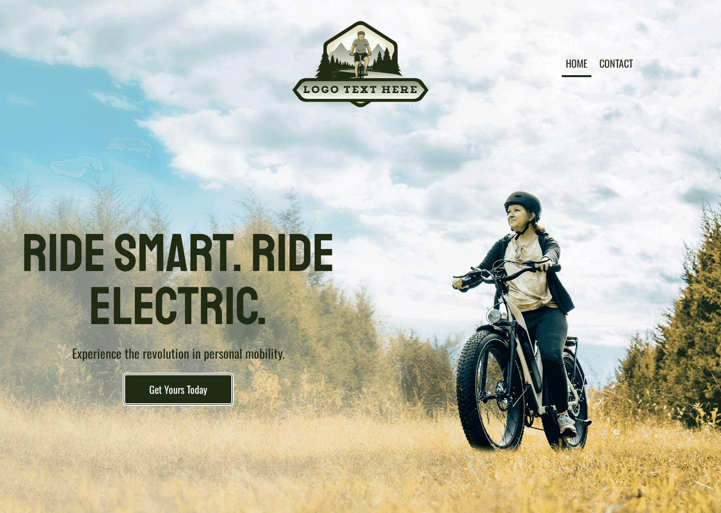 Electrical Energy Bicycle Website Preview