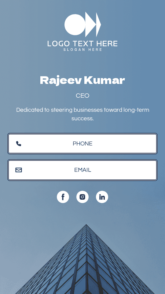 Generic Business CEO Digital Business Card Preview