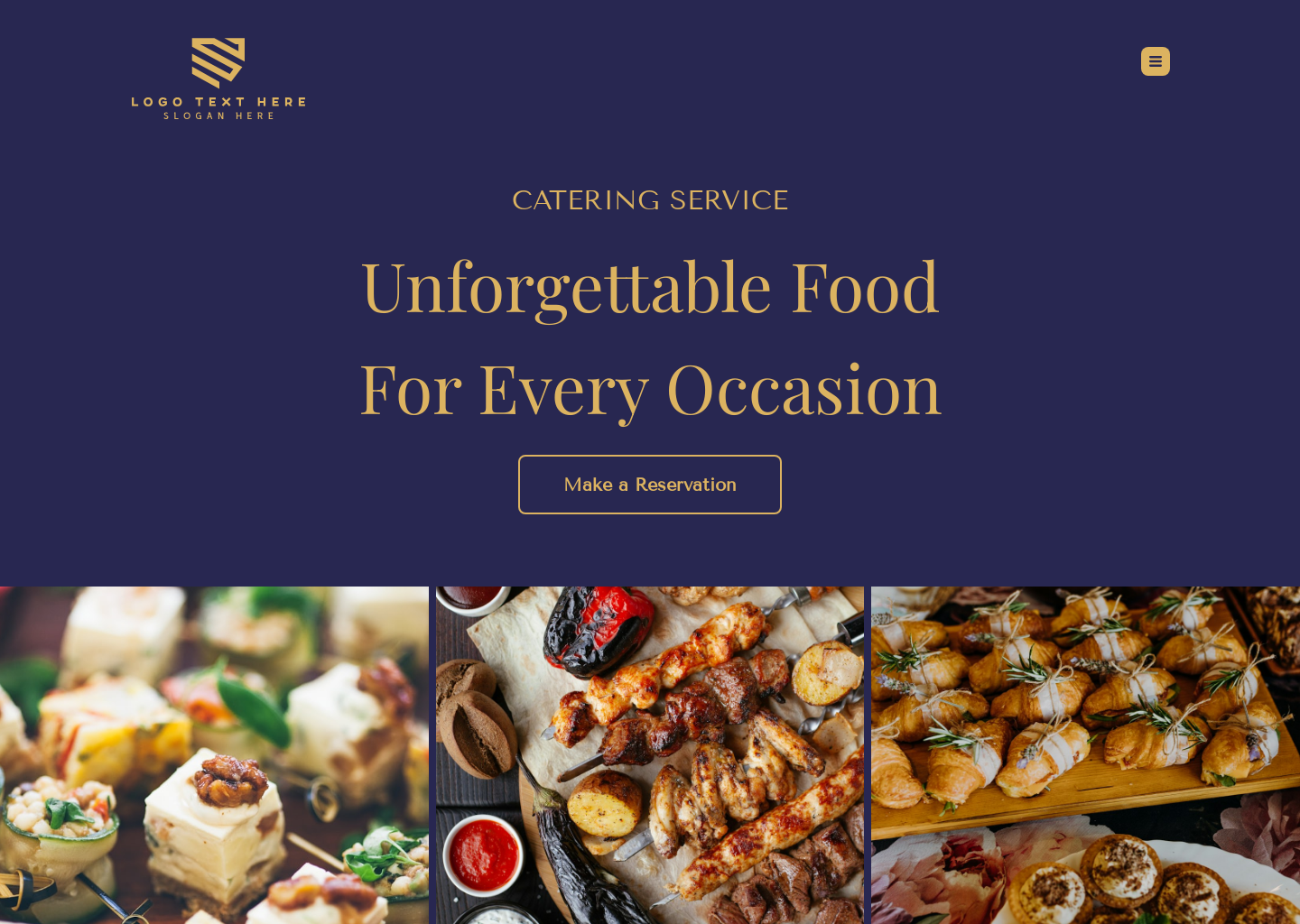 Catering Solutions Website Builder Image Preview