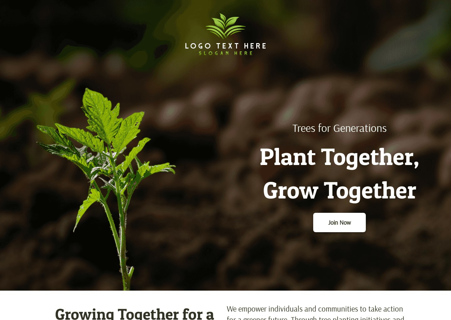 Tree Planting Movement Website Preview