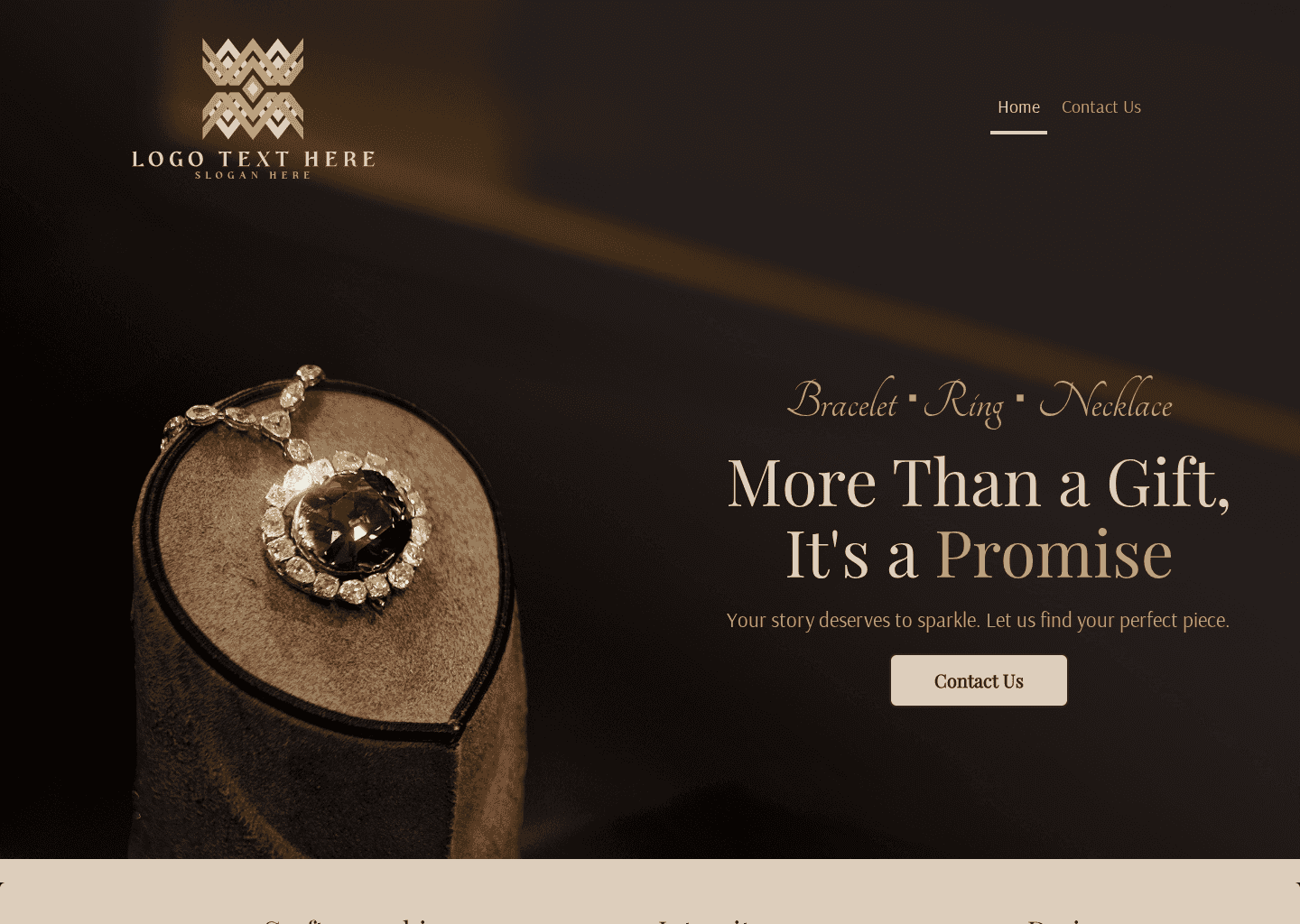 Gemstone Accessory Shop Website Preview