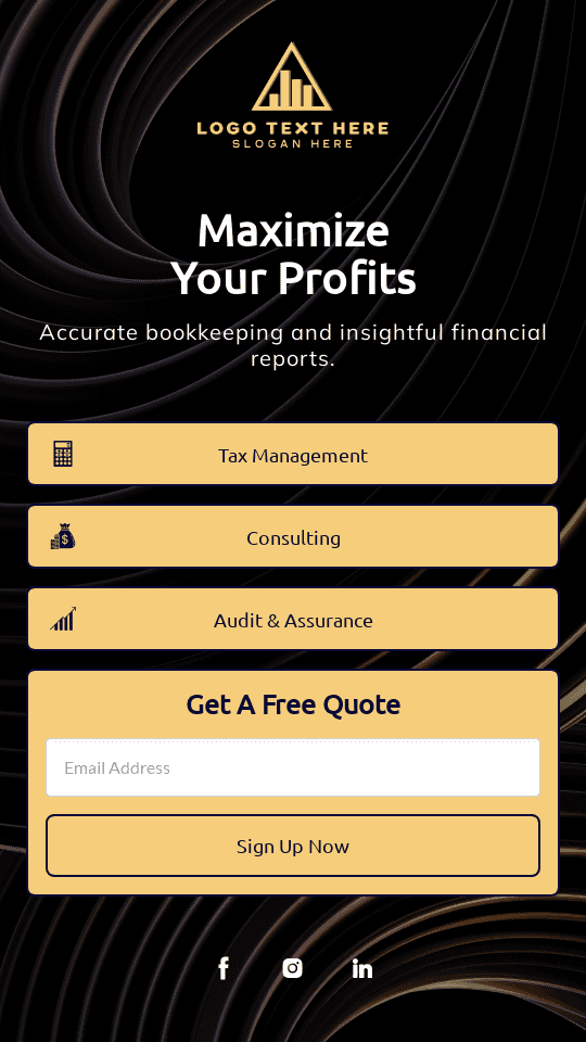 Generic Accounting Service Link In Bio Design