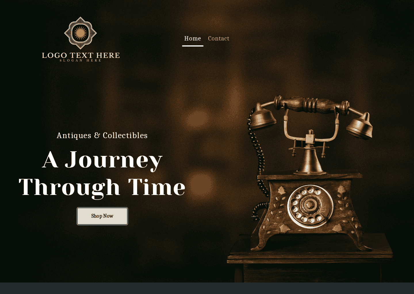 Timeless Antique Store Website Preview