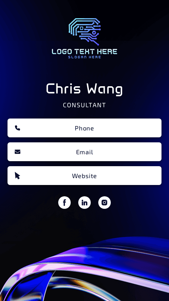 Technology Consultant Digital Business Card