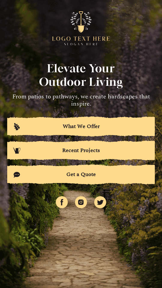 Garden Hardscaping Service Link in Bio Preview