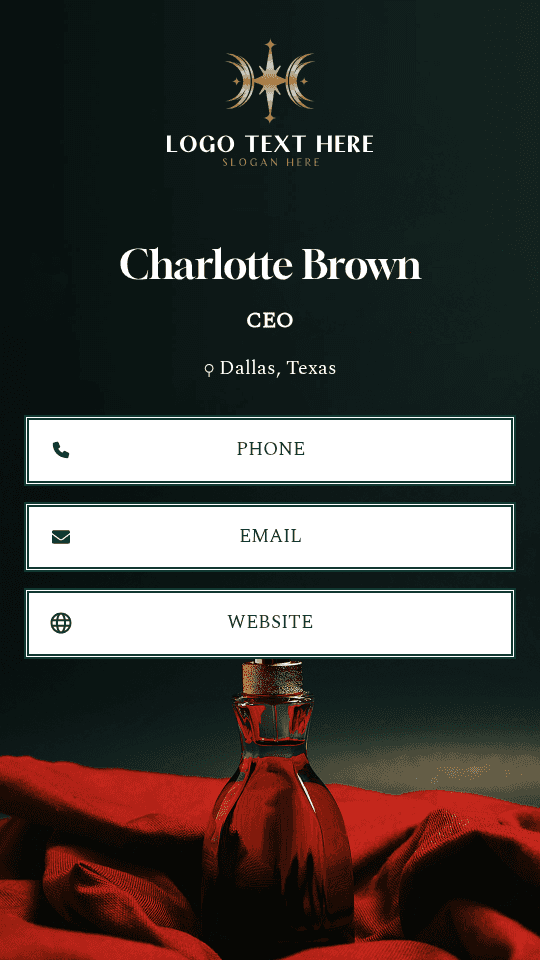 Luxury Perfume CEO Digital Business Card