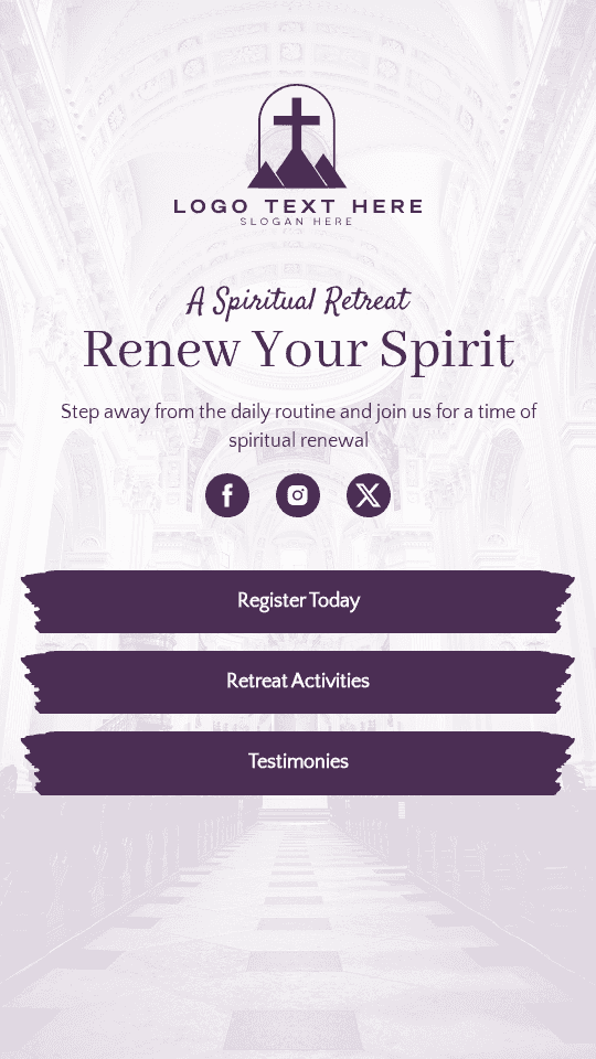 Spiritual Faith Retreat Link in Bio Preview