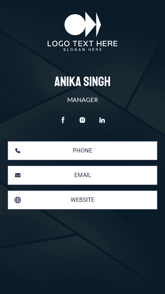 Business Generic Manager Digital Business Card Preview