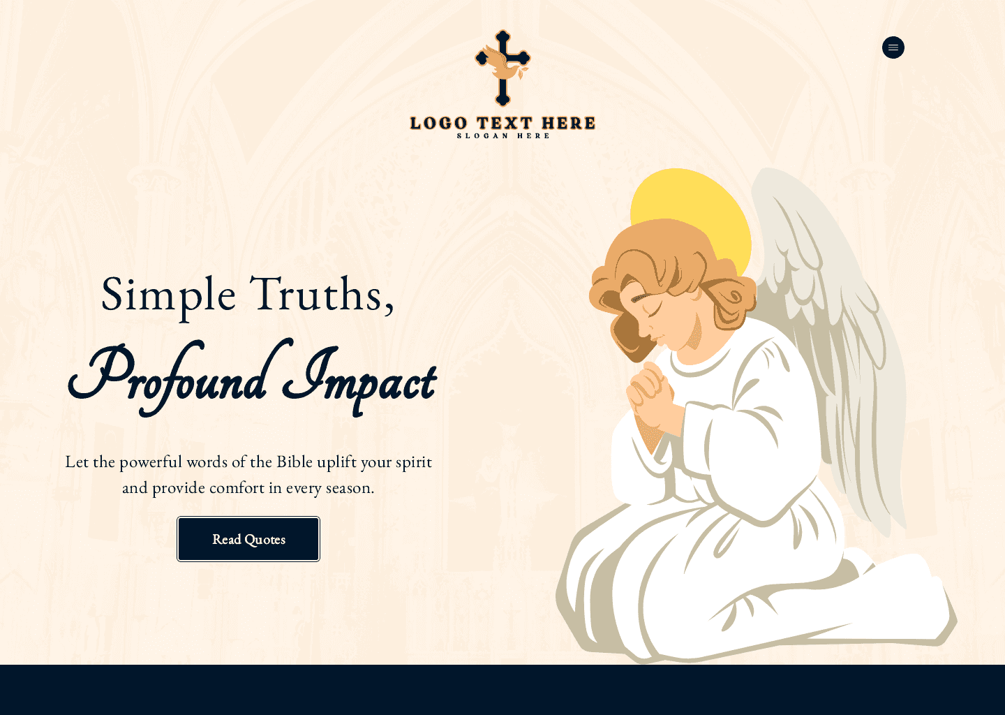 Bible Quotes Blog Website Preview