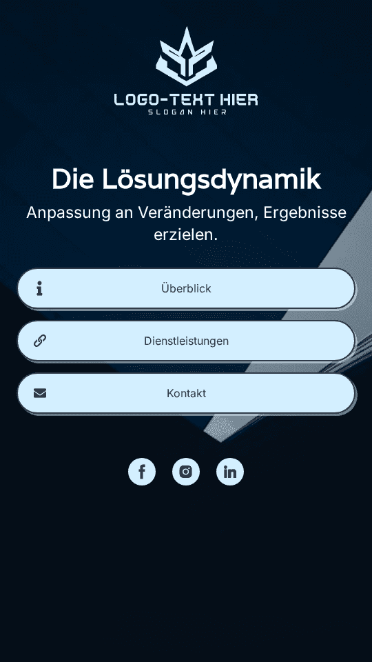 Generisches Unternehmensminimal Link in Bio