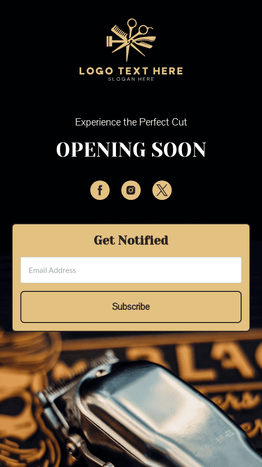 Barber Shop Opening Link in Bio Preview