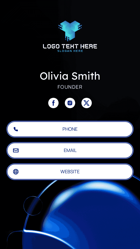 Generic Venture Businessman Digital Business Card Preview