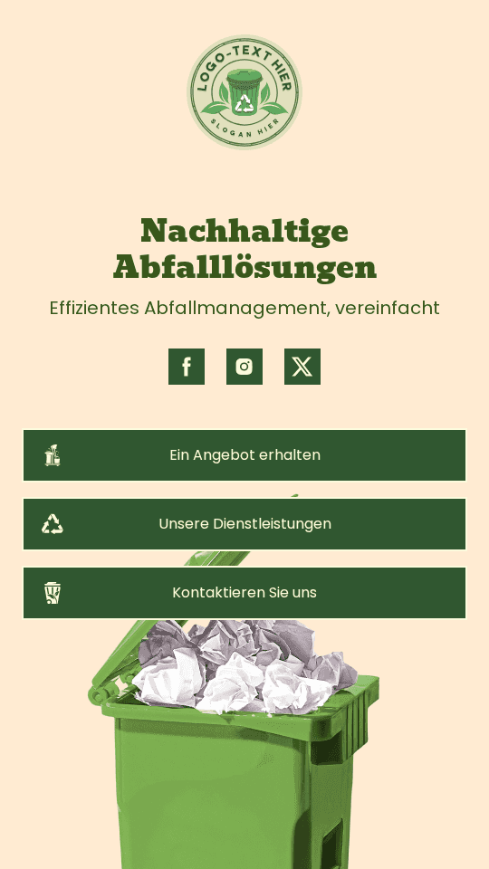 Abfallrecyclingdienst Link in Bio