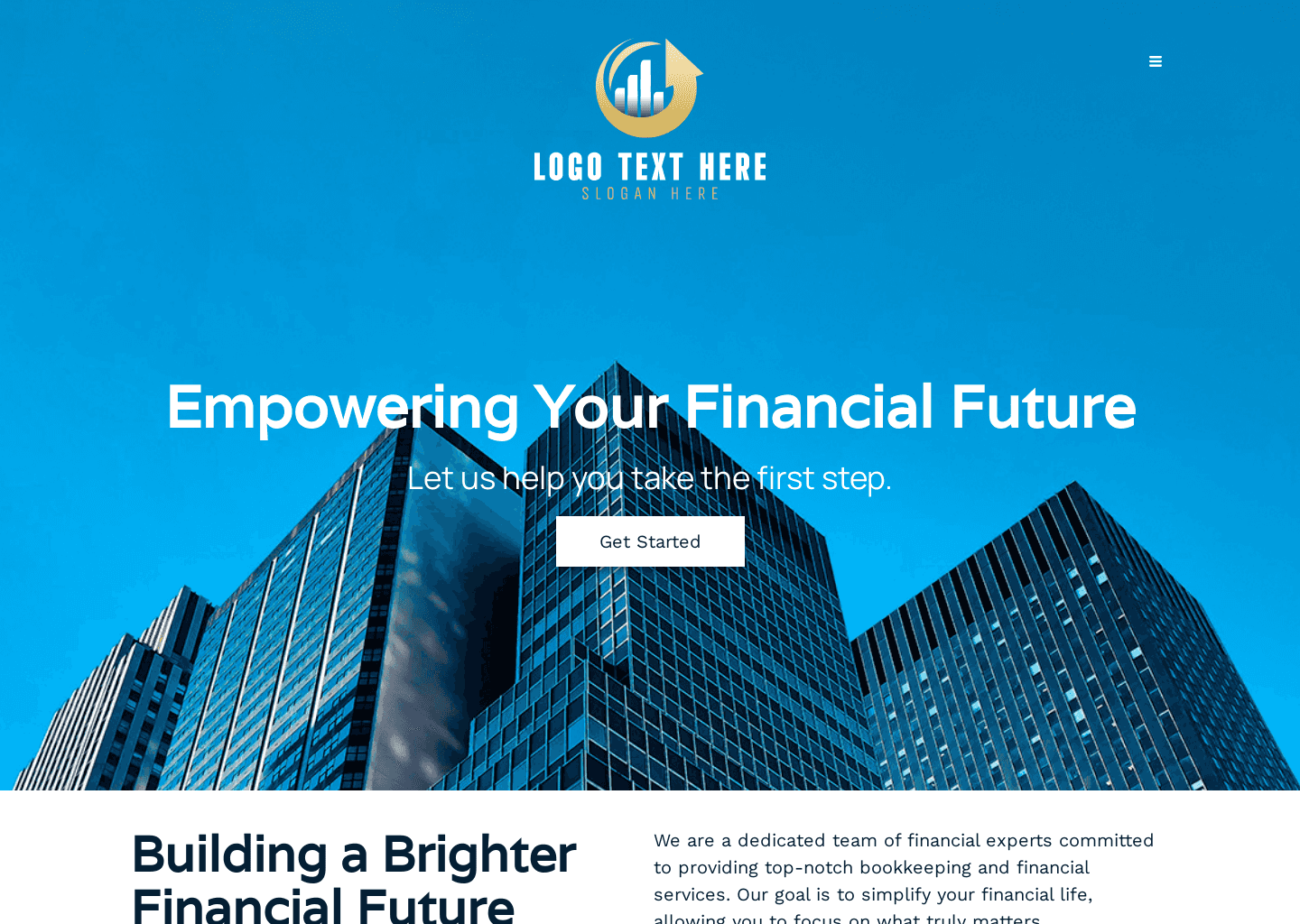 Financial Bookkeeping Agency Website