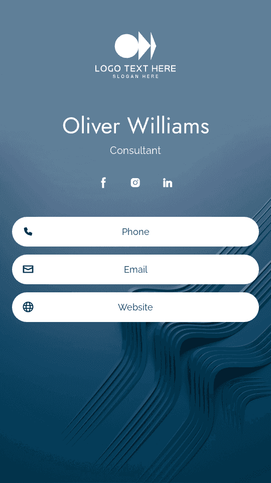 Management Consultant Business Digital Business Card