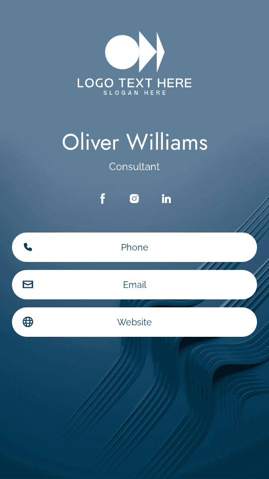 Management Consultant Business Digital Business Card Preview