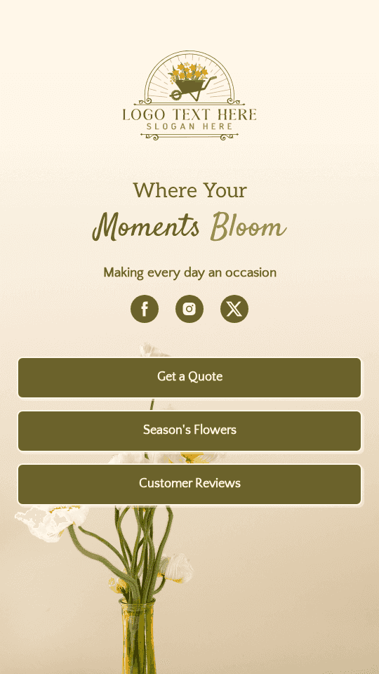 Floral Gift Shop Link in Bio Preview