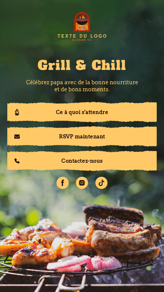 Barbecue de la fête des pères Lien dans la bio Design com