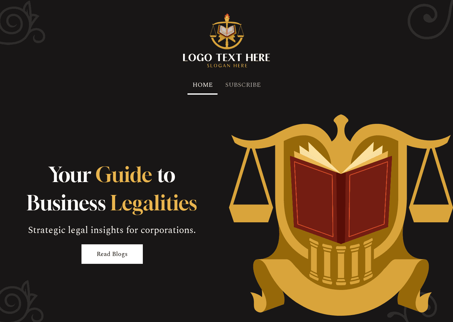 Corporate Law Blog  Website Preview