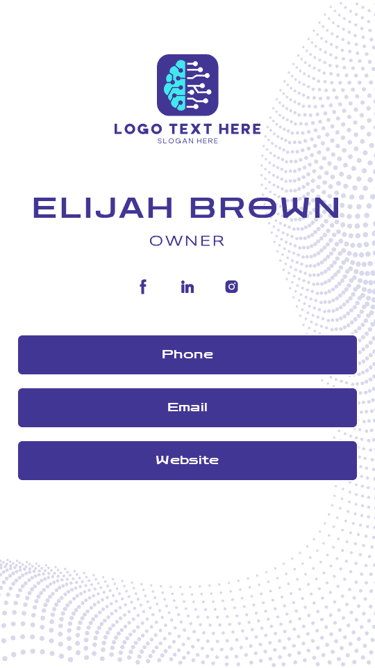 Tech Podcast Owner Digital Business Card Preview