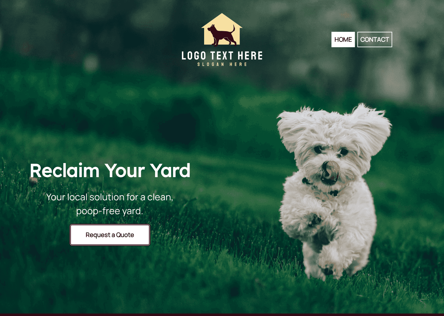 Pet Waste Disposal Website Preview