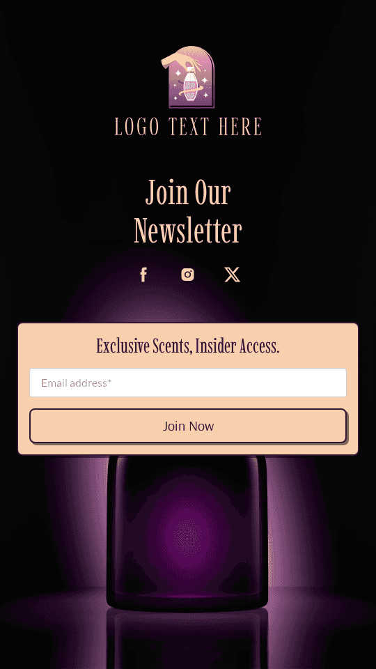 Beauty Perfume Newsletter Link in Bio Preview