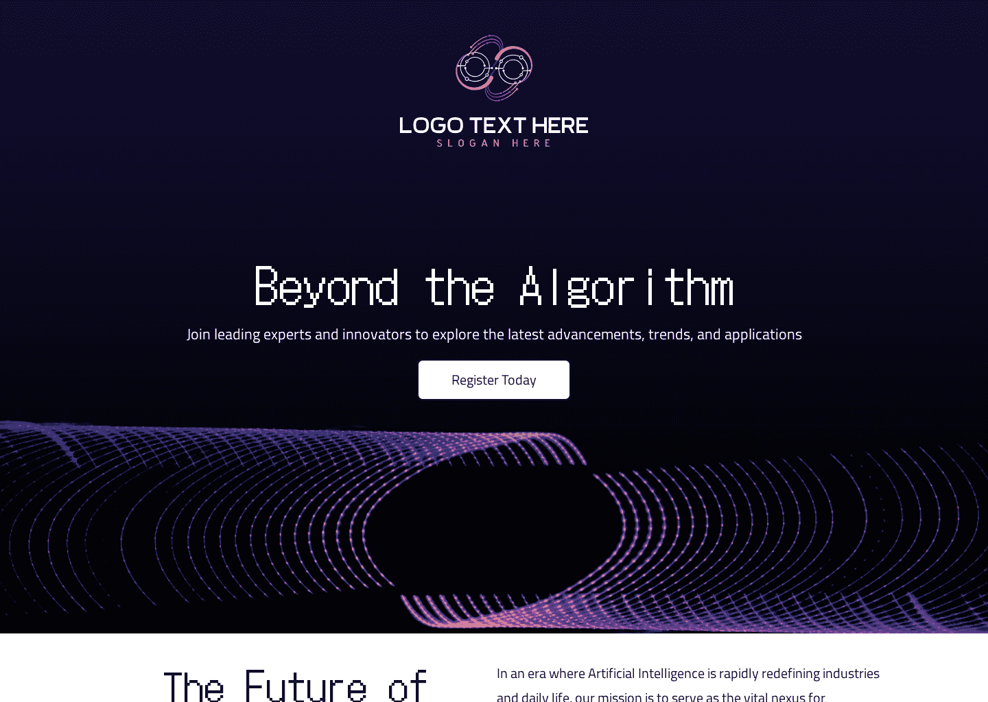 Artificial Intelligence  Convention Website Preview