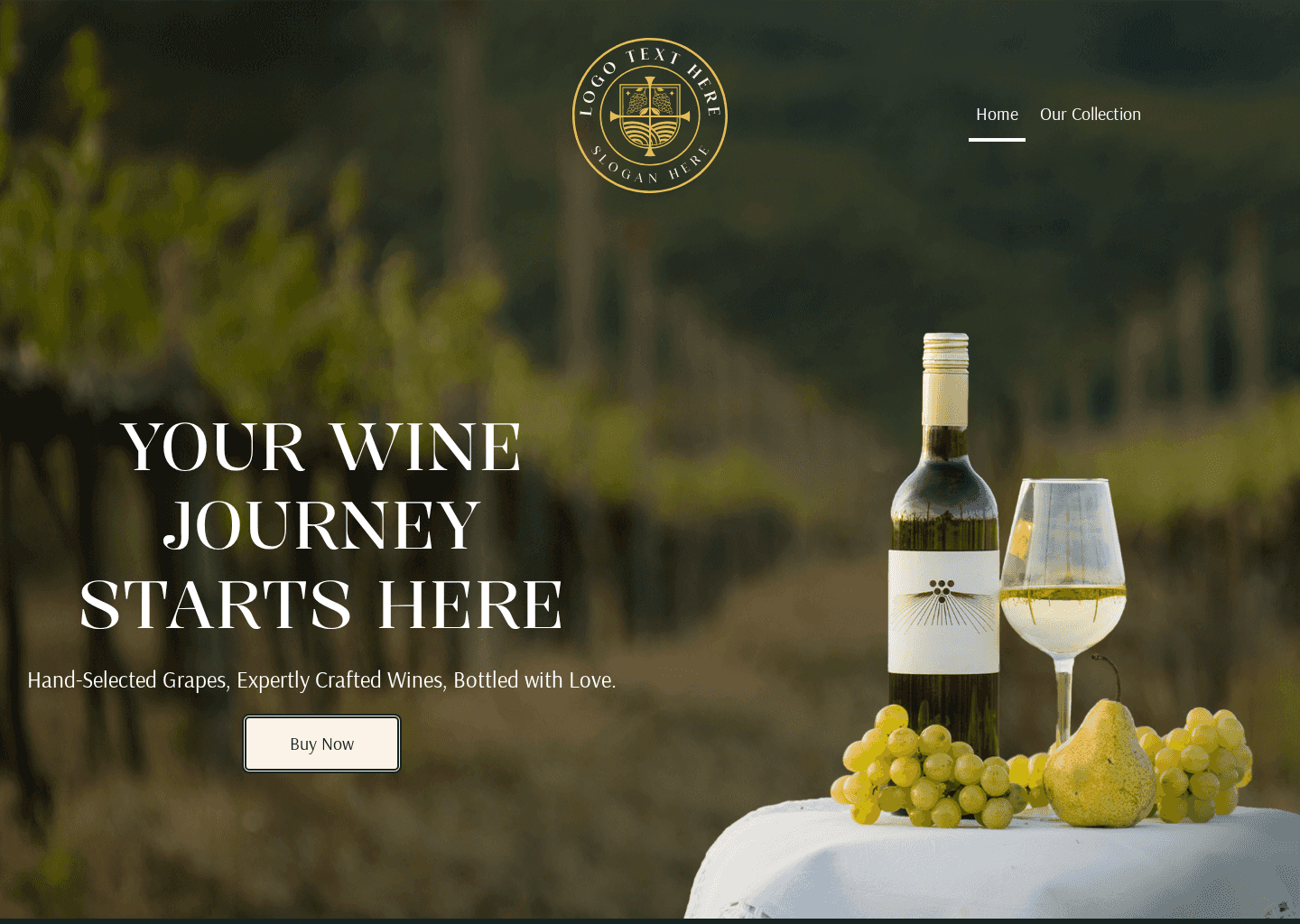 Alcohol Wine Vinery Website Preview