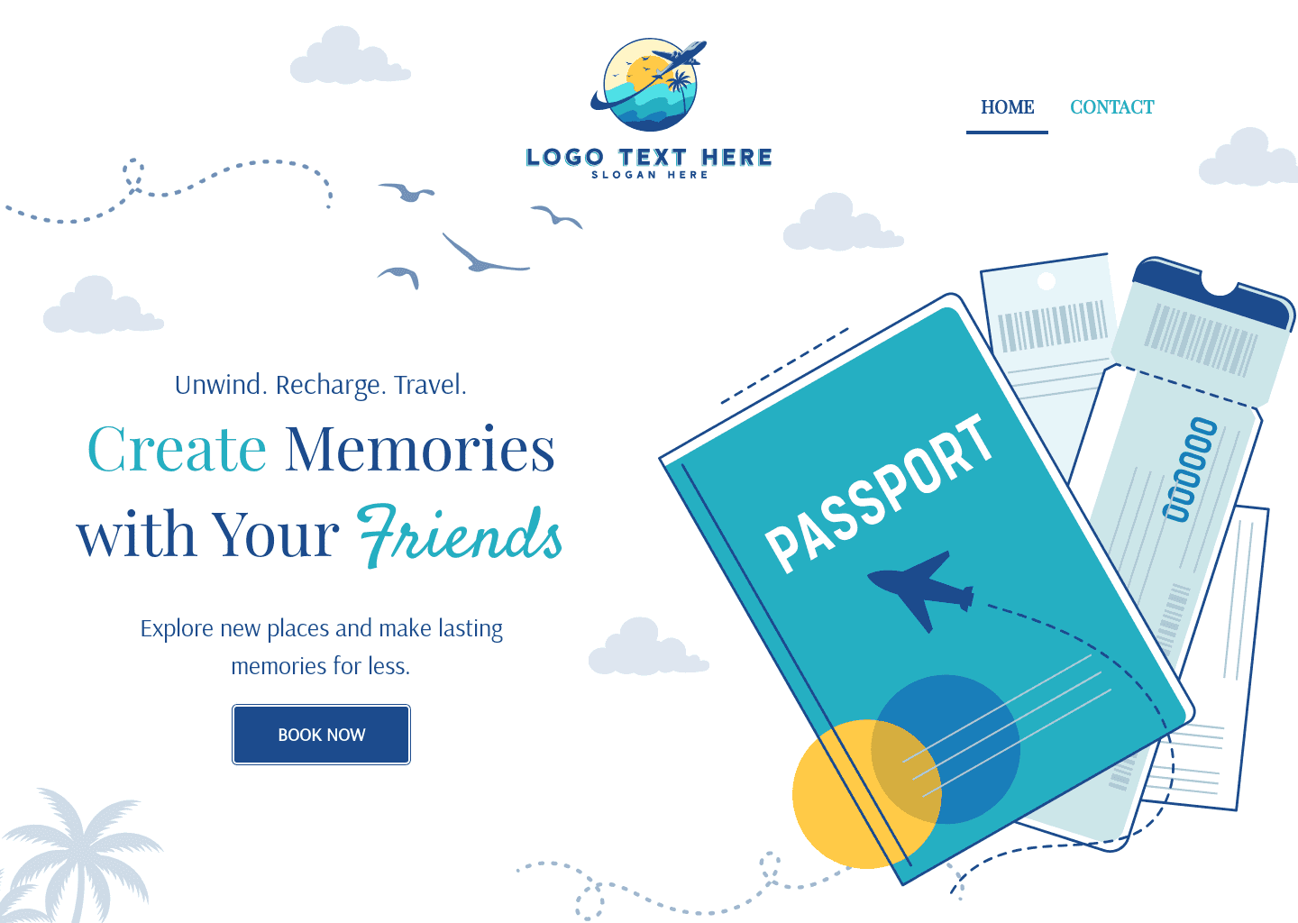 Travel Package Promo Website Preview