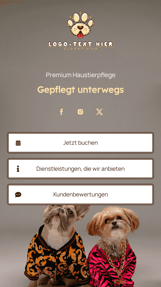Mobiler Haustiersalon Link in Bio