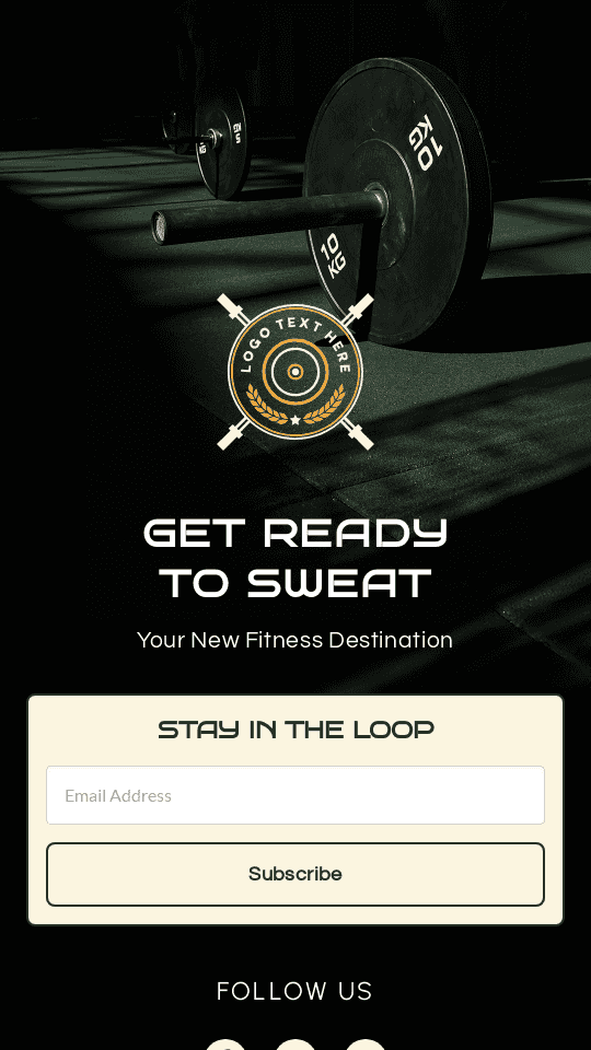 Fitness Workout Instructor Bio link template