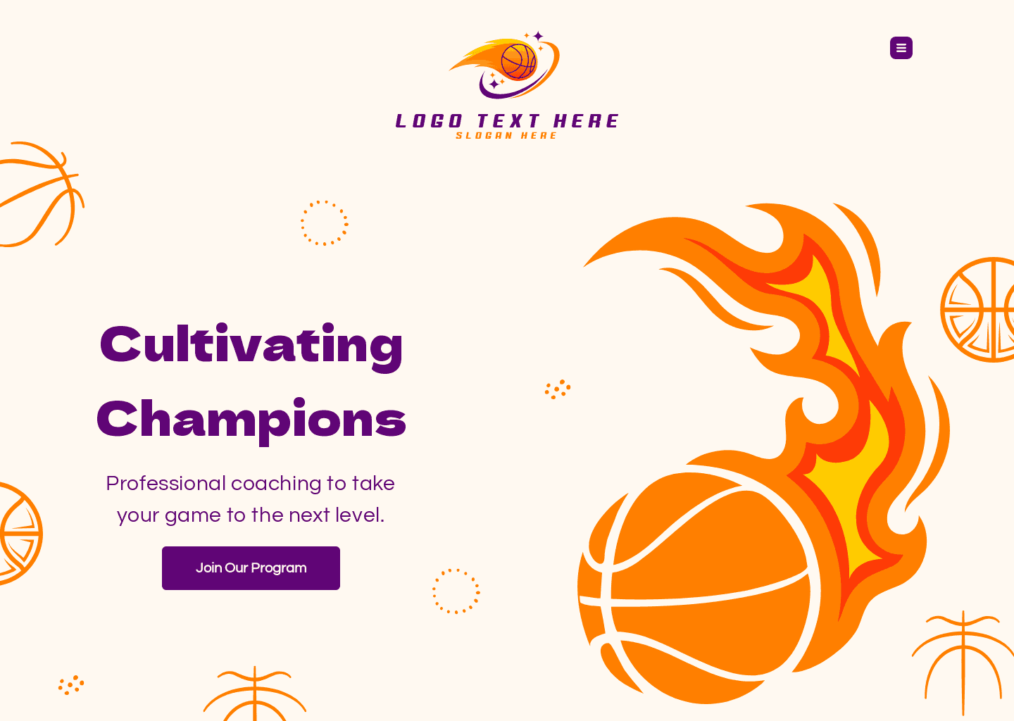 Basketball Coaching Academy Website Preview