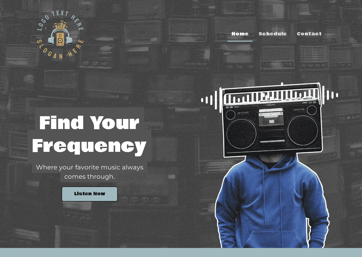 Music Radio Station Website Preview