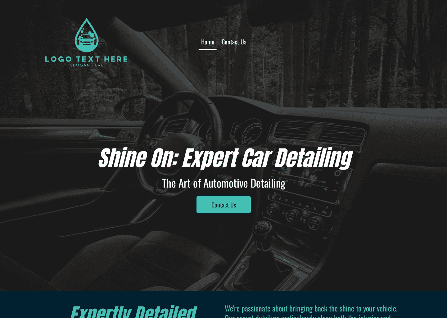 Car Vehicle Detailing Website Preview