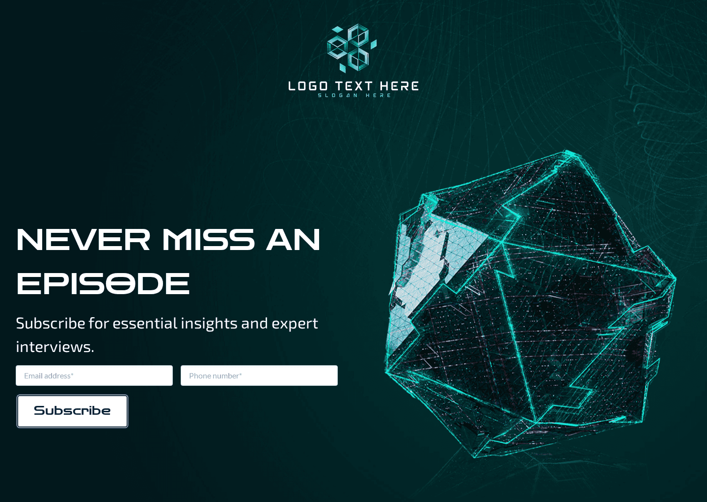 AI Podcast Subscription Website Preview