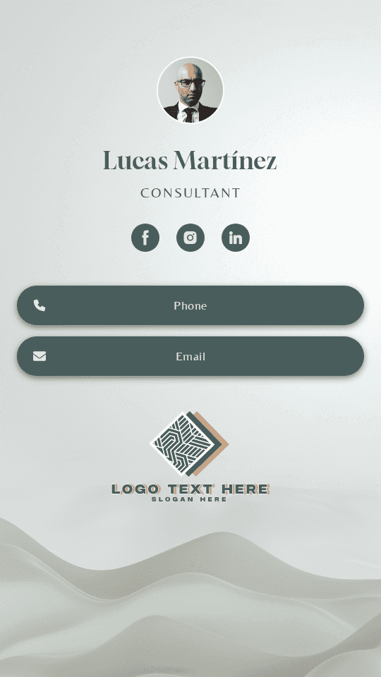 Professional Business Consultant Digital Business Card Preview