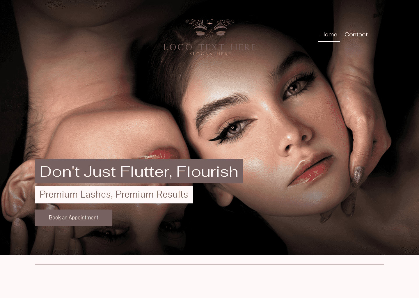 Lash Extension Salon Website Preview
