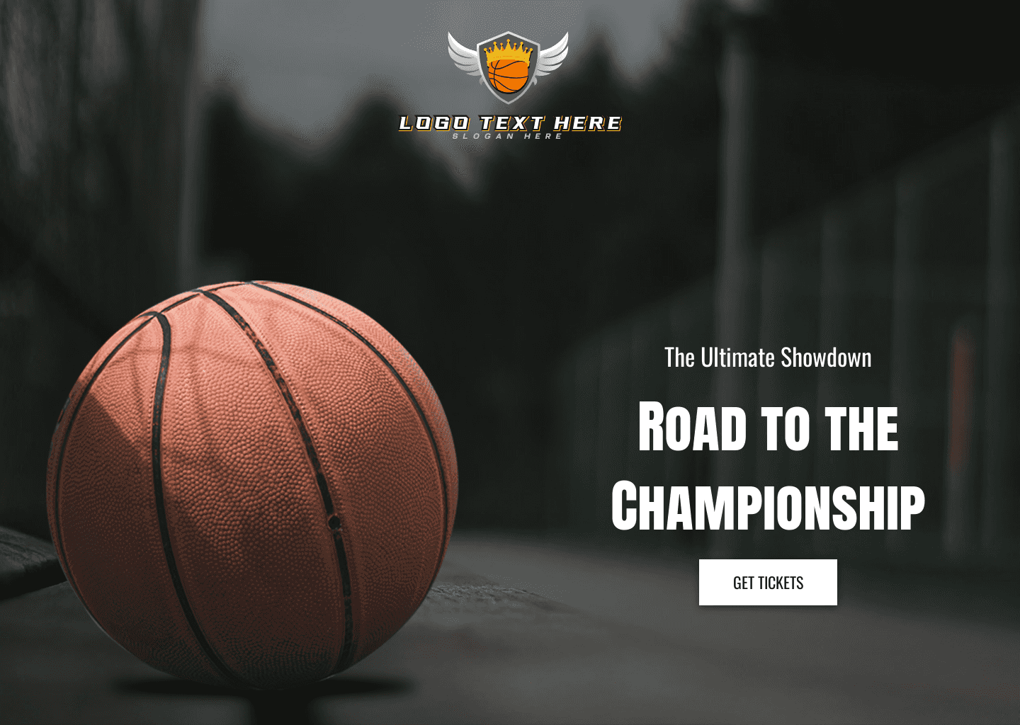 Basketball League Tournament Website Preview